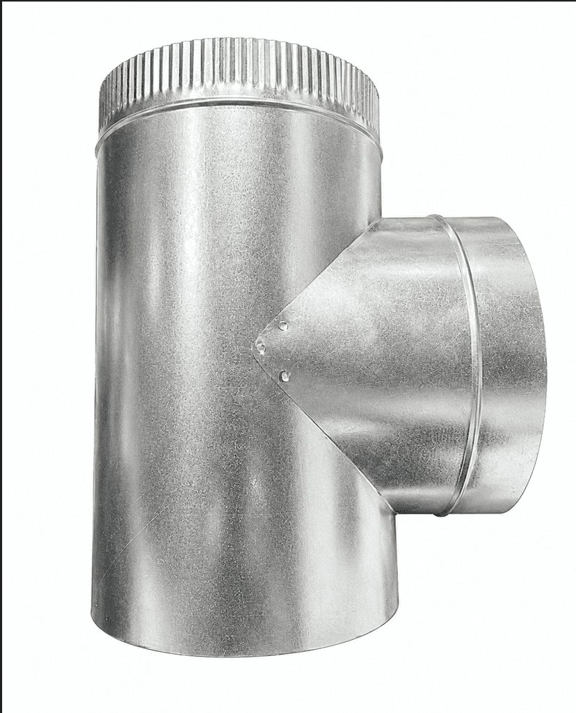 8" Galvanized Tee